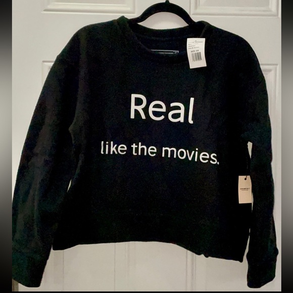 NWT Daydream Nation Real Like The Movies Black & White Sweatshirt - Picture 8 of 13